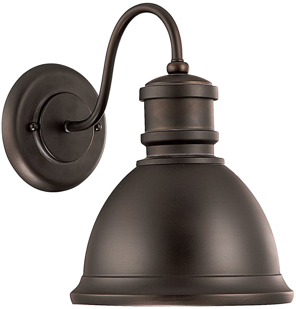 13H Signature 1 Light Outdoor Wall Lantern in Old Bronze Finish - Perfect for Porch, Patio, Garden & Exterior Home Lighting