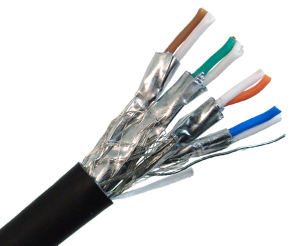 CAT7A Bulk Ethernet Cable 1000FT - 10Gbps High-Speed, 23 AWG Solid Copper, S/FTP Dual Shielded for Indoor/Outdoor Use - Perfect for Home Networking, Office Setup & Data Center Installations