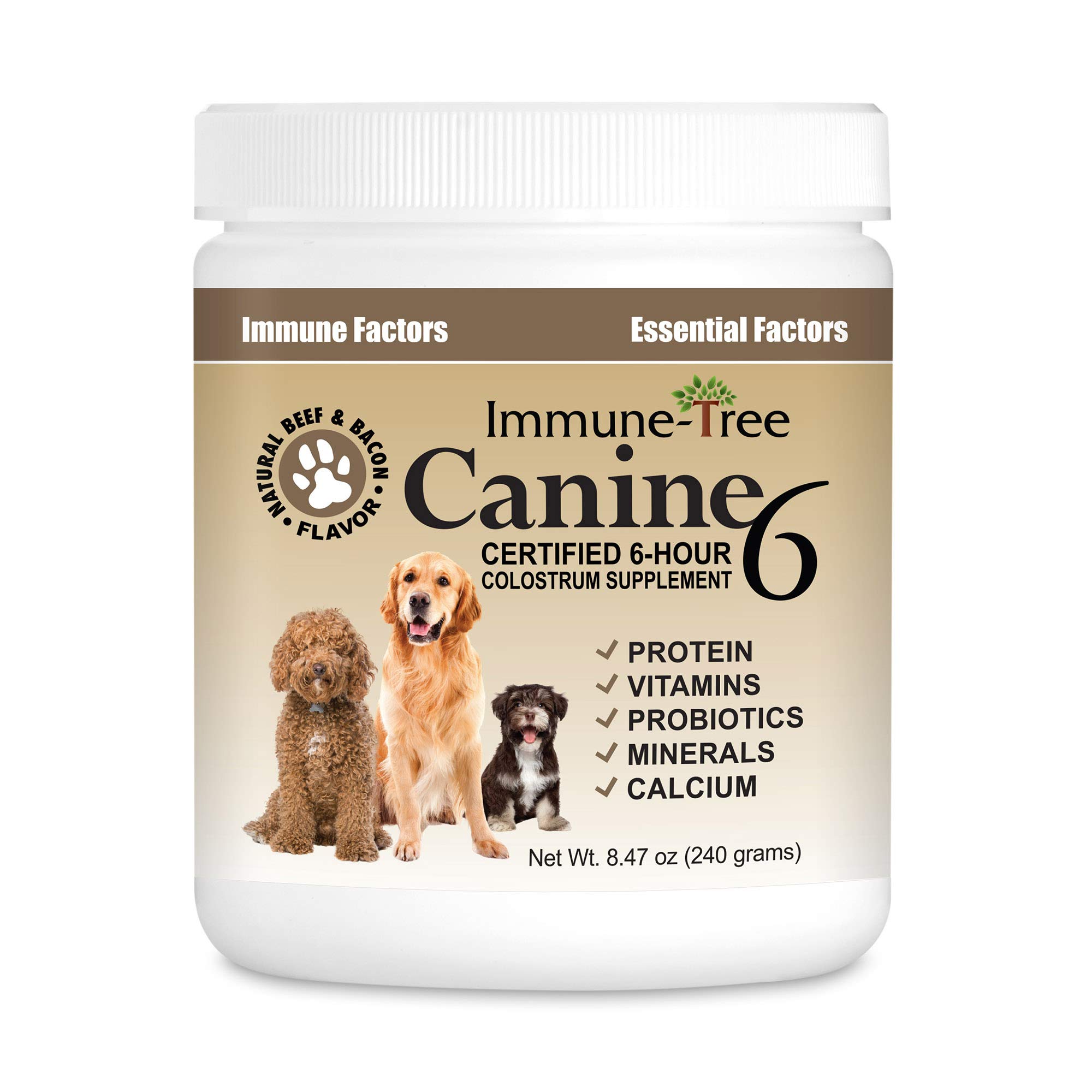 Bovine Colostrum for Dogs & Puppies - Immune System Booster Supplement with Prebiotics & Probiotics | Supports Digestion, Allergy Relief & Skin Health | Made in USA | 8.47oz | Ideal for Daily Wellness & Recovery