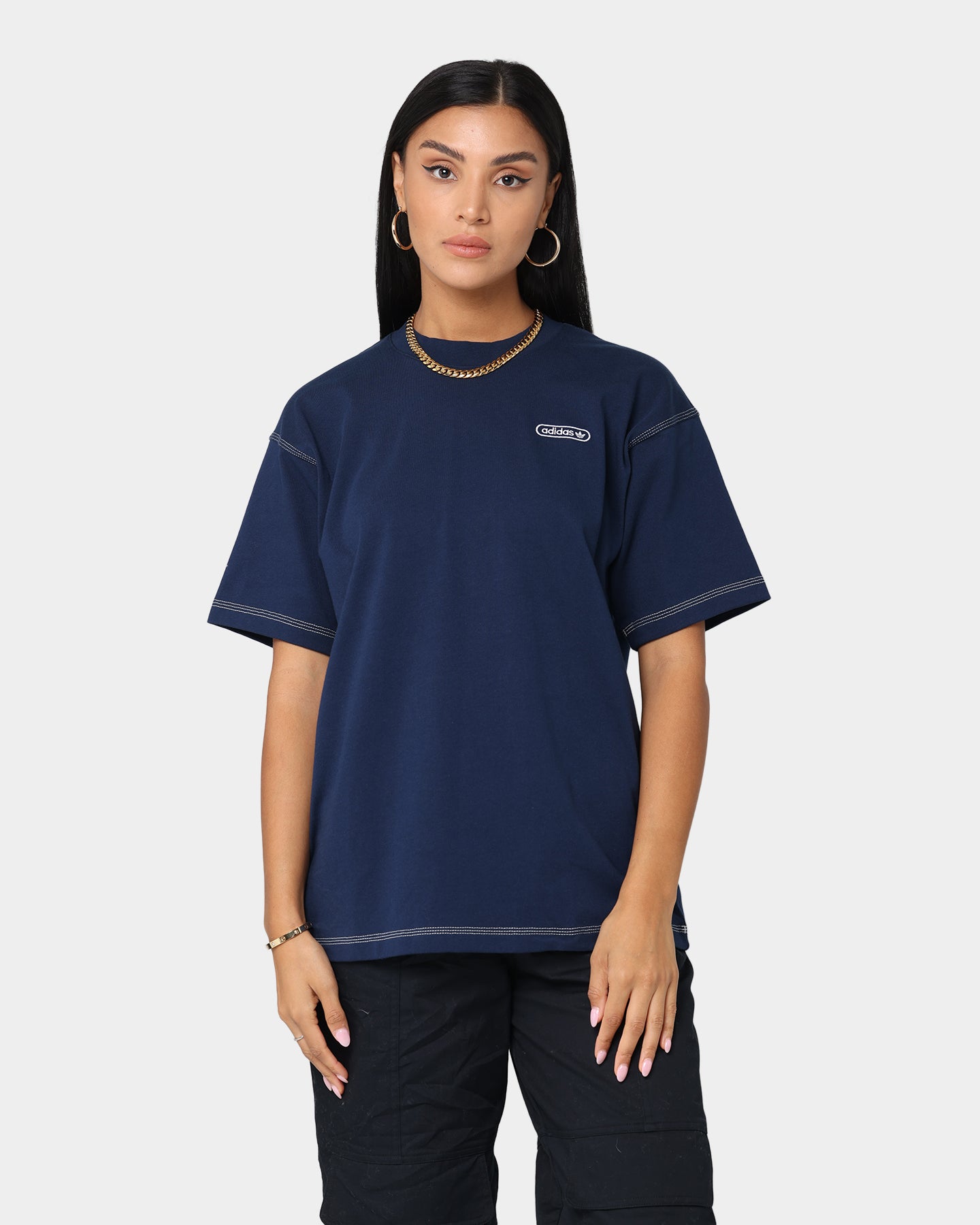 Adidas WW Short Sleeve T-Shirt for Men - Comfortable Cotton Crewneck Tee in Collegiate Navy - Perfect for Gym, Running & Casual Wear