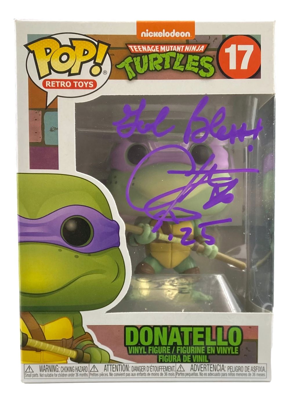 Corey Feldman Autographed Teenage Mutant Ninja Turtles Funko Pop Vinyl Figure #17 - Limited Edition Collectible for TMNT Fans, Movie Memorabilia & Pop Culture Enthusiasts - Perfect for Display, Gifts, and Comic Conventions