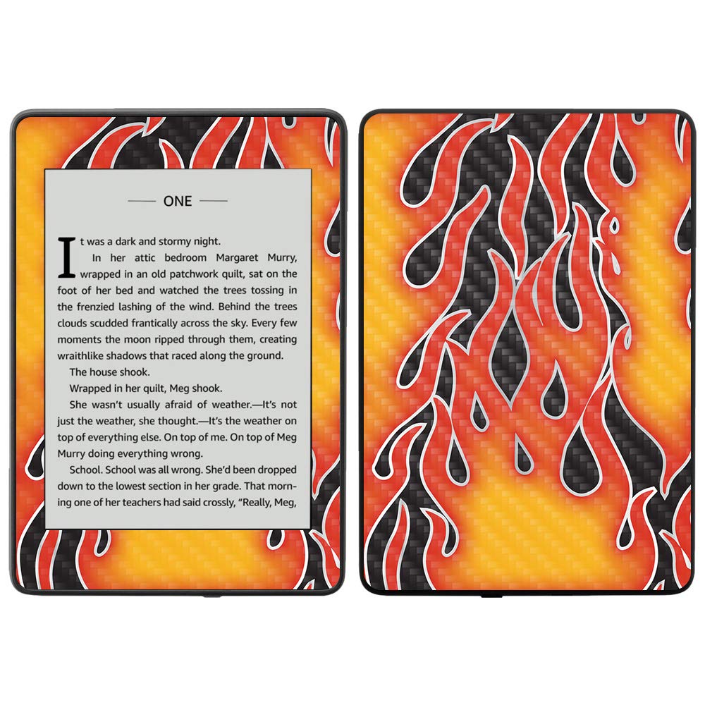 MightySkins Carbon Fiber Skin for Amazon Kindle Paperwhite 2018 (10th Gen) - Anti-Glare Protective Cover | Durable Textured Finish | Easy to Apply & Remove | Waterproof & Scratch Resistant | Made in USA | Perfect for Reading Outdoors & Travel