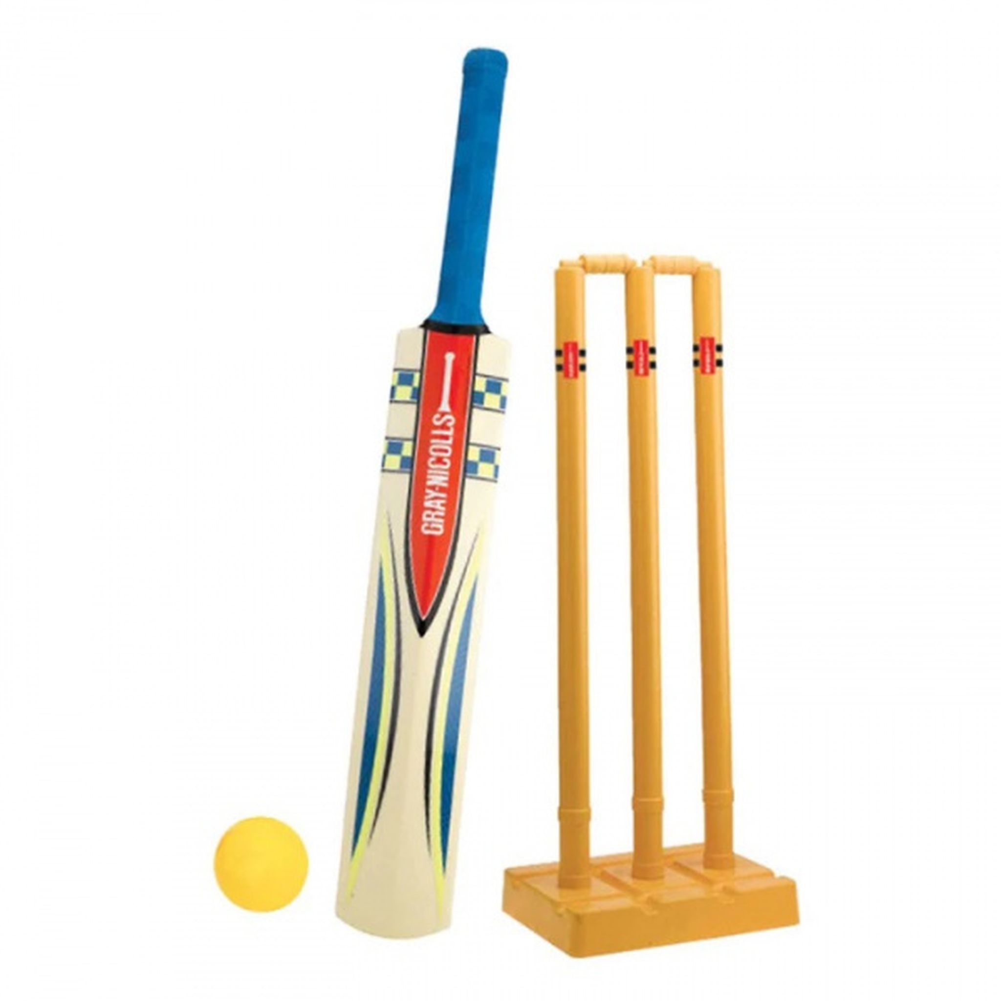 Gray Nicolls Plastic Cricket Set - Complete Cricket Kit for Kids & Beginners | Perfect for Backyard, Beach, and Park Cricket Games