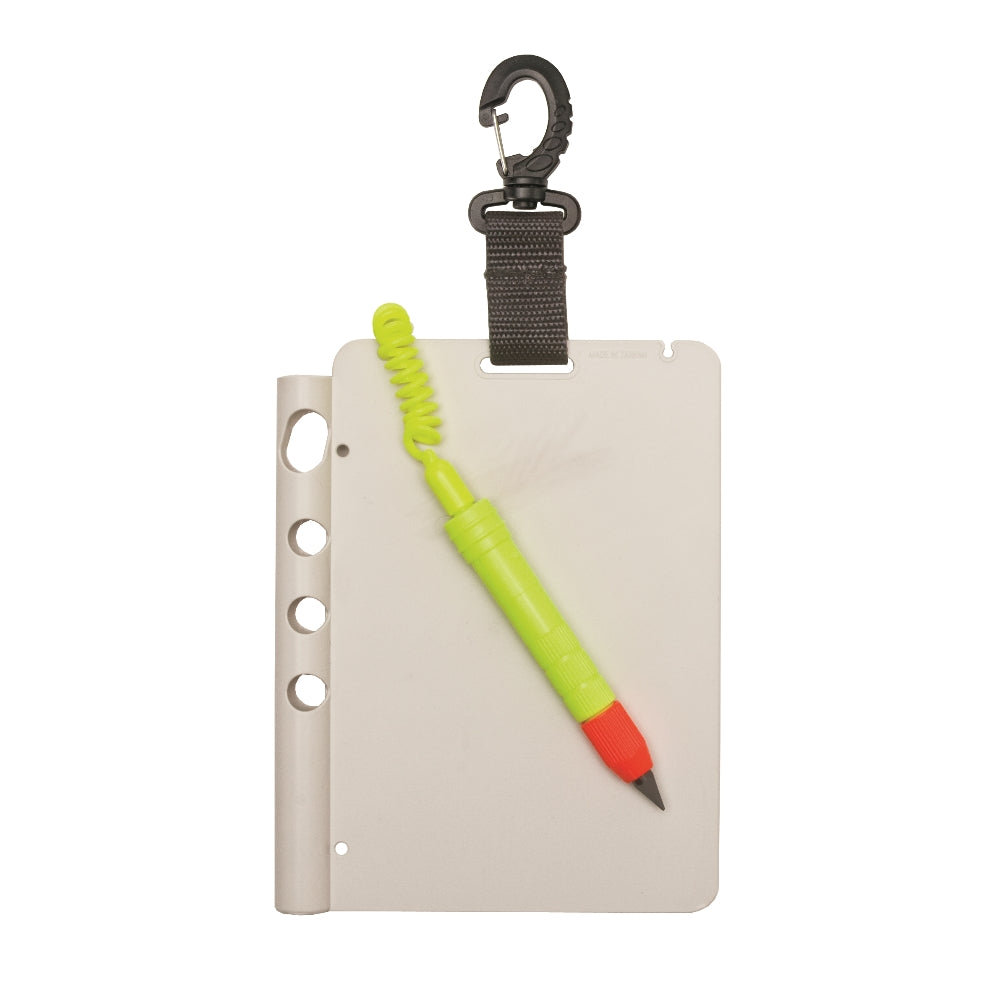 Innovative Scuba Concepts Super Pencil Slate - Diving Notebook for Underwater Writing - Perfect for Scuba Training, Cave Exploration & Marine Research