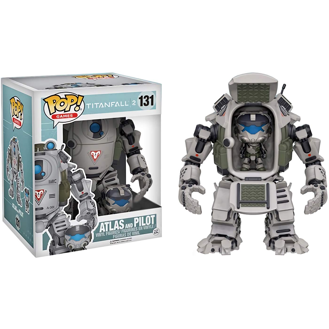 Funko Pop! Titanfall 2 Atlas & Pilot Deluxe Vinyl Figure Set with Exclusive Trading Card - Collectible Video Game Merchandise for Fans & Gamers - Perfect for Display, Gifts, and Gaming Room Decor