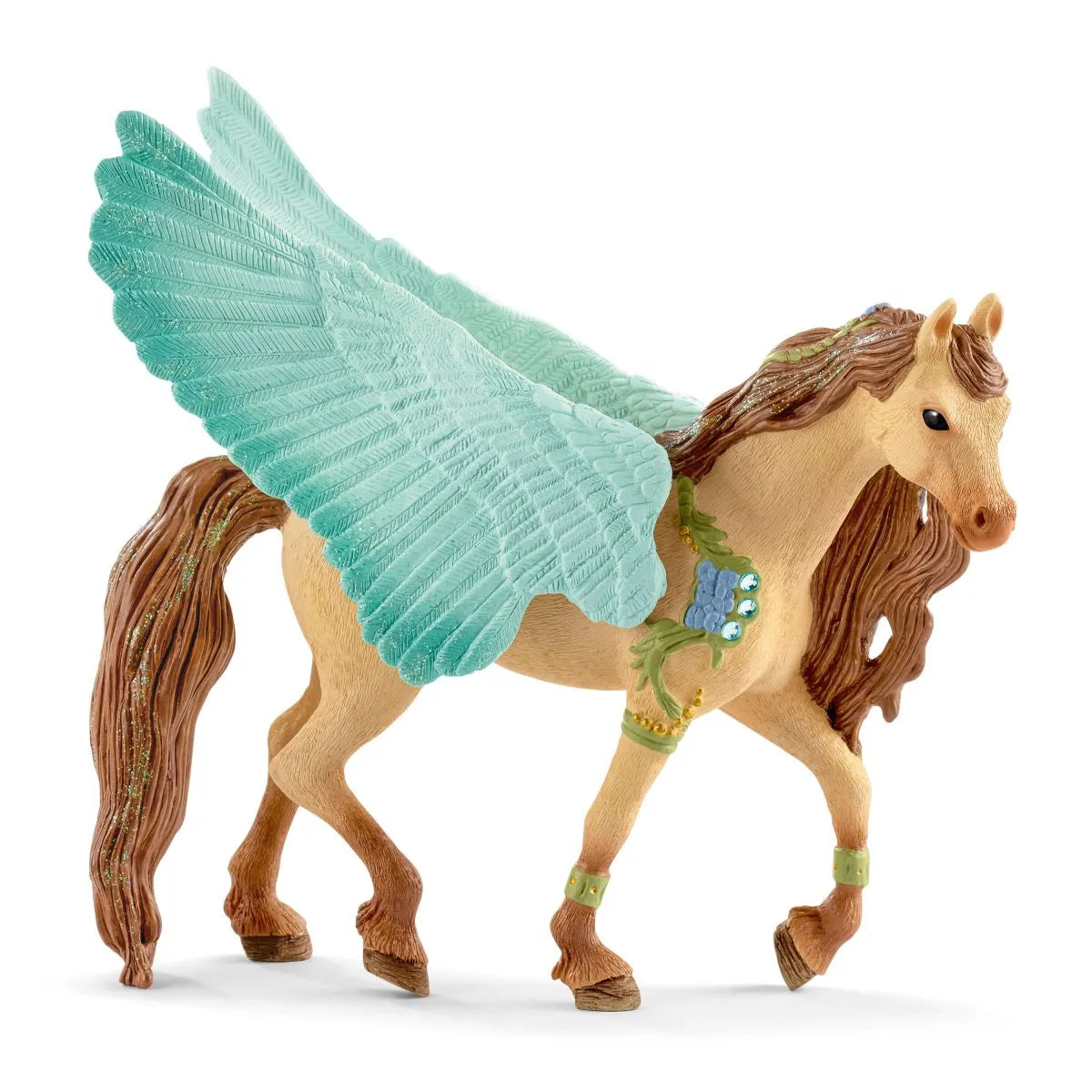 Magical Decorated Pegasus Stallion Statue - Handcrafted Home Decor, Gift for Fantasy Lovers - Perfect for Bedroom, Living Room & Office Display