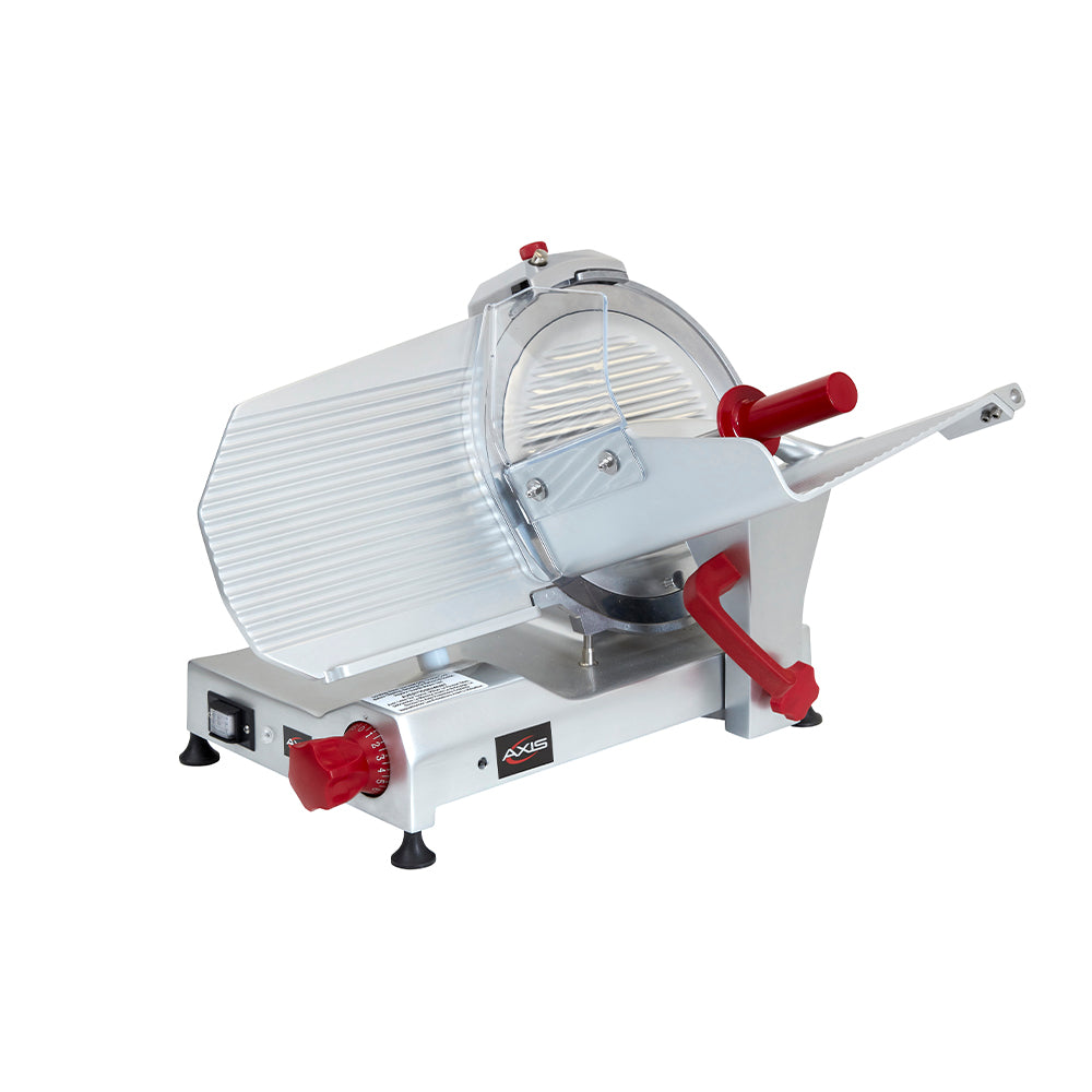 Axis AX S12U Ultra 12-Slice Commercial Deli Meat Slicer - 1/2 HP Motor with Built-in Knife Sharpener - Perfect for Delis, Butcher Shops & Home Kitchen Use