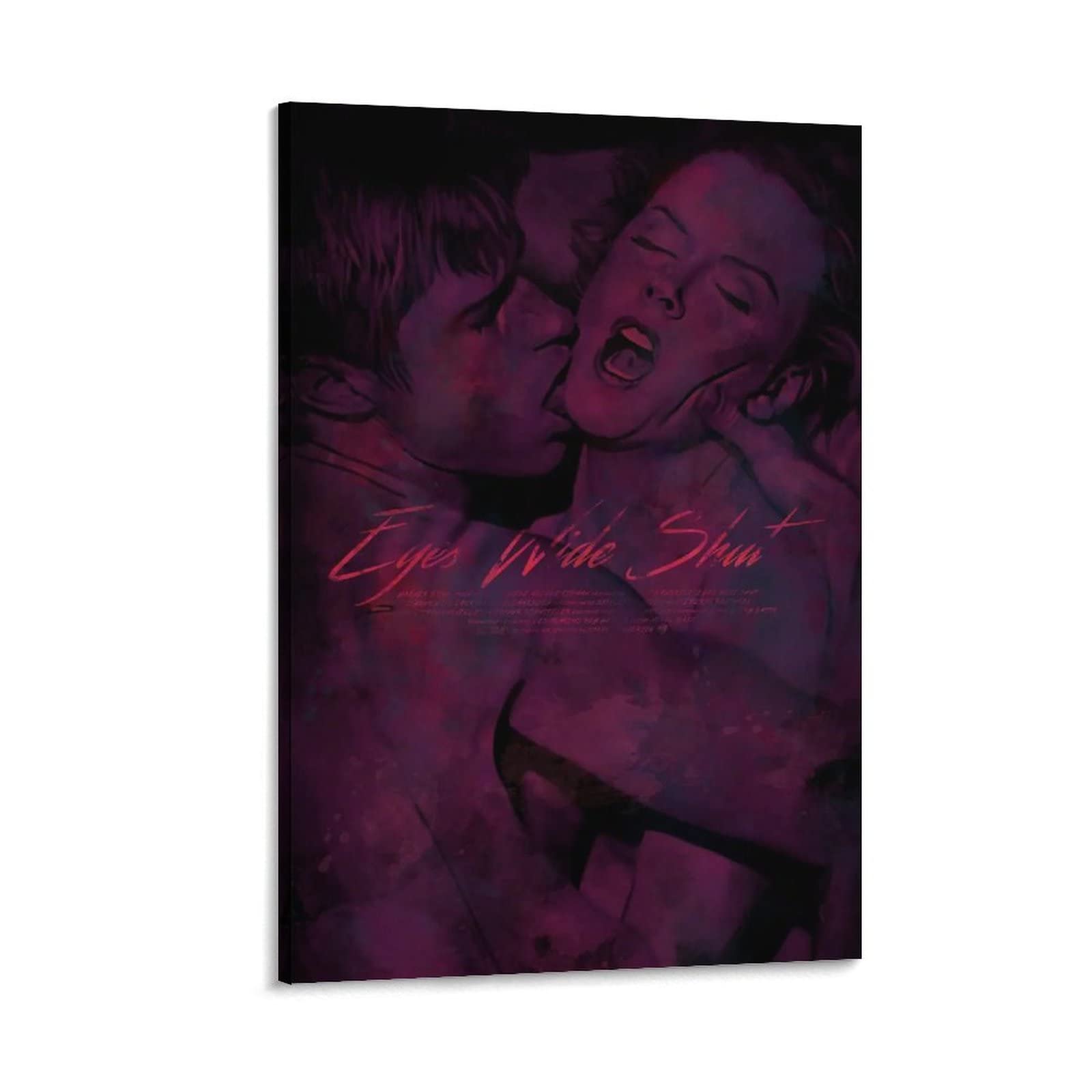 Eyes Wide Shut Movie Poster Canvas Print - 24x36 Inch (60x90cm) Wall Art for Living Room, Bedroom & Bathroom Decor - Premium Home Theater & Modern Interior Design Decoration