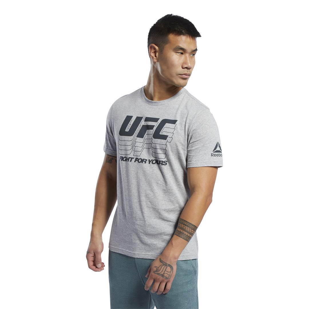 Reebok UFC Fan Gear Logo T-Shirt for Men - Official UFC Merchandise for Training & Casual Wear