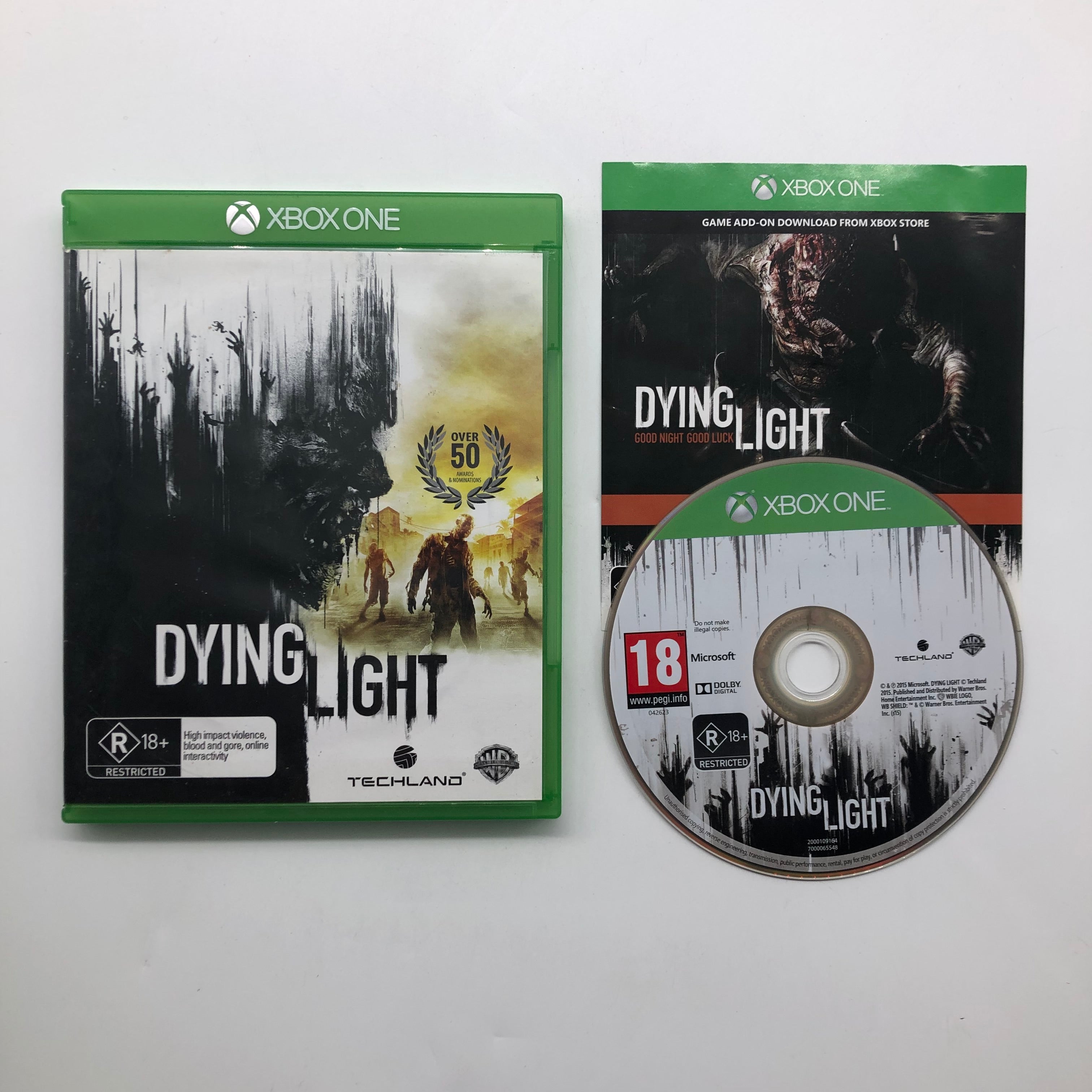 Dying Light Xbox One Game with Manual - PAL Version | Action Survival Horror for Xbox One | Perfect for Horror Fans & Co-op Gaming