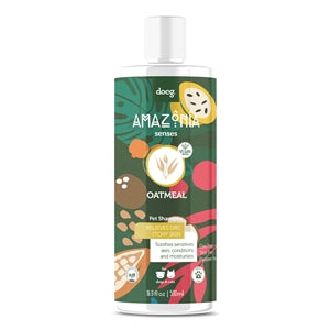 Amazonia Senses Natural Oatmeal Shampoo for Dry & Itchy Scalp - 16.9oz (500ml) - Soothing & Moisturizing Hair Care - Perfect for Sensitive Skin & Daily Use