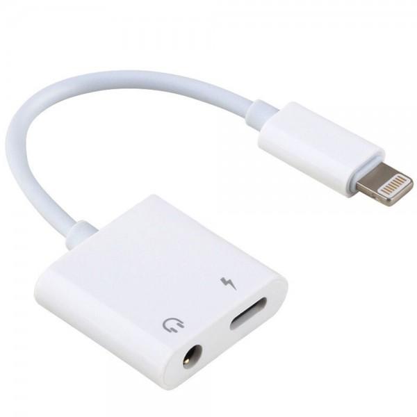 Lightning to 3.5mm Audio Adapter - Male to Female Connector - 8 Inch Cable for iPhone Headphones & Car Aux (Compatible with iPhone 14/13/12/11/X/8/7)