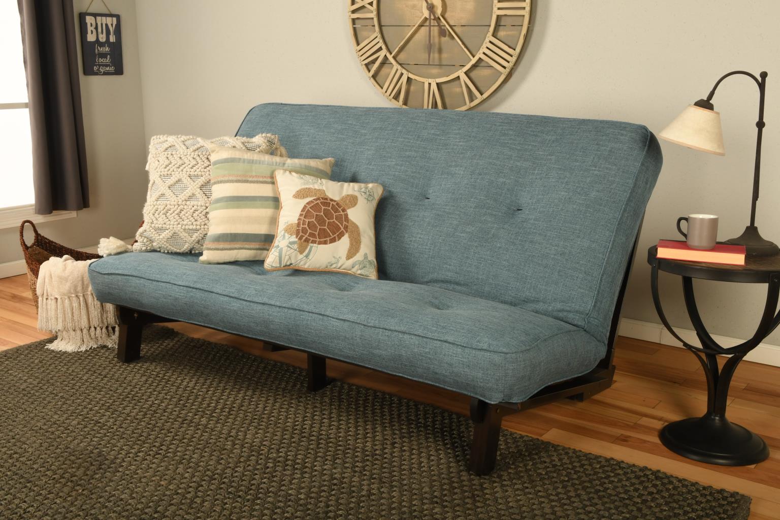Premium Carson Futon Frame - Sturdy Metal Sofa Bed Frame for Small Spaces, Dorm Rooms & Apartments | Convertible Daybed with Easy Assembly | Perfect for Guest Rooms, Studios & Lounge Areas
