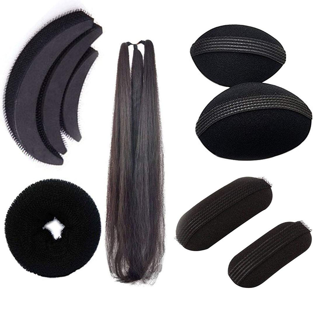 Natth Set of 9 Hair Accessories for Women & Girls - Wedding, Festival & Party Hair Clips - Bun Maker & Puff Maker for Updos & Special Occasions