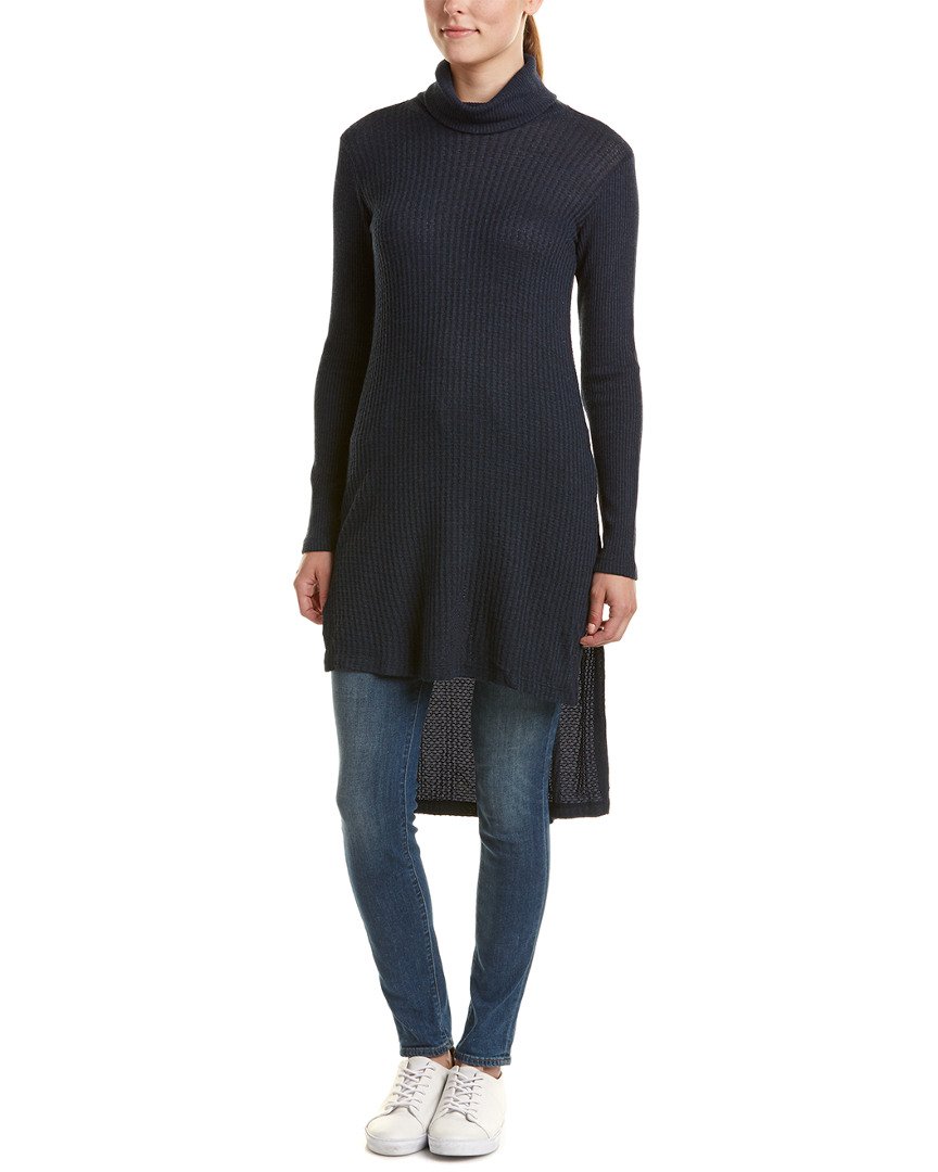 Splendid Women's Waffle Loose Knit Long Sleeve Tunic Top - Casual Fall & Winter Loungewear for Relaxing at Home