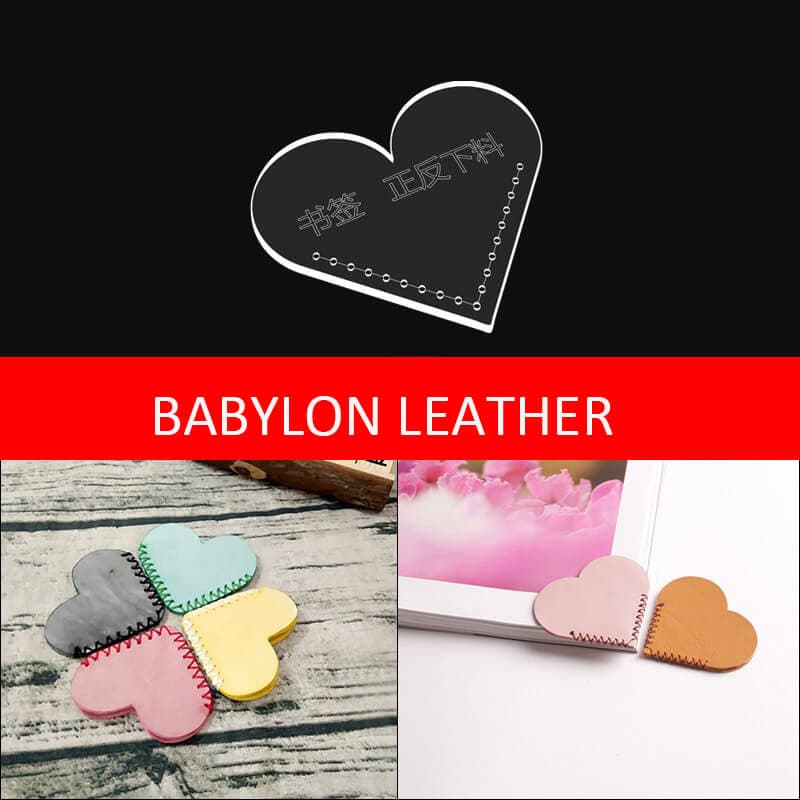 BABYLON™ Leather Craft Template - SQ 01 Pattern for Leatherworking Projects | DIY Leather Tooling, Wallet Making & Belt Crafting Accessories