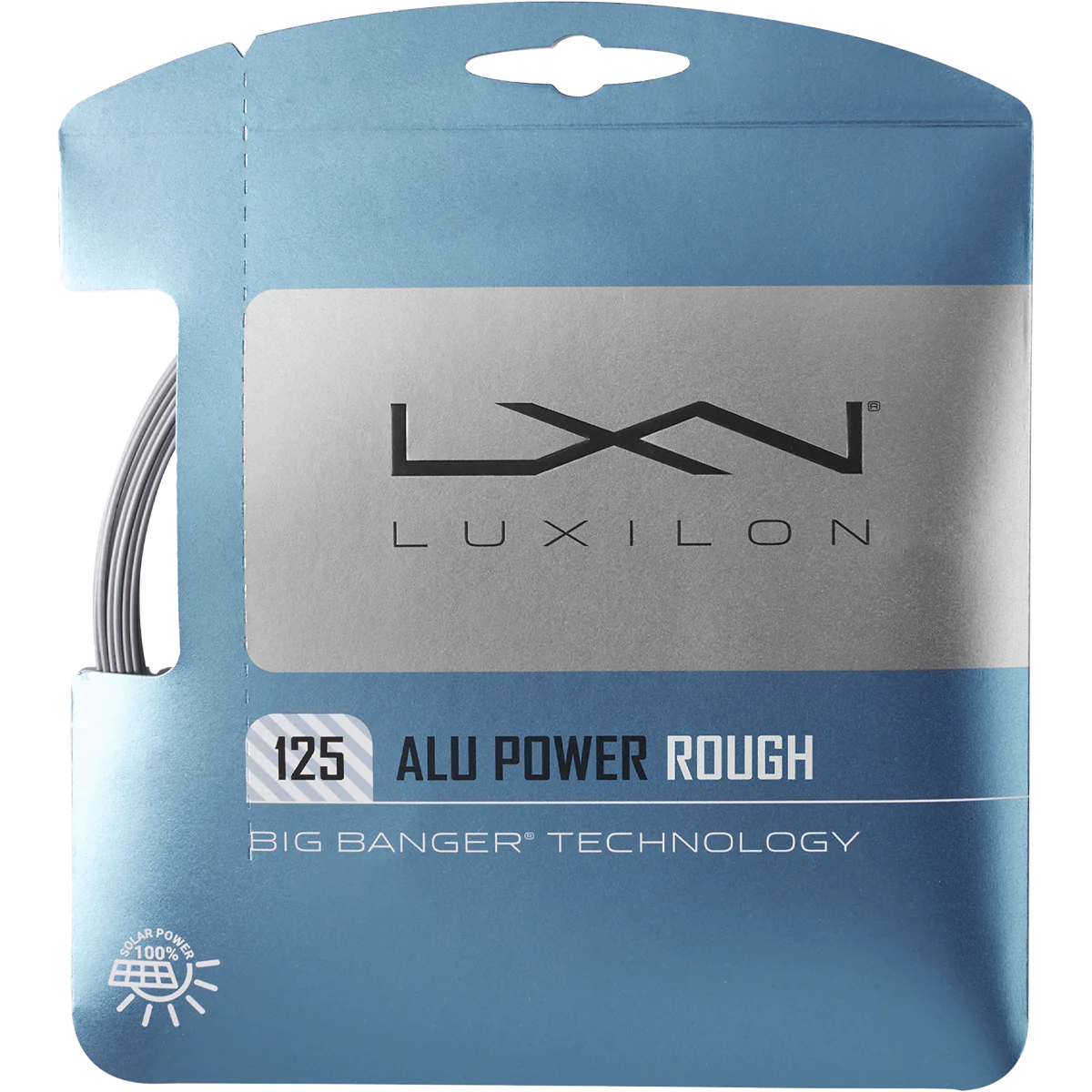 Wilson Alu Power Rough 125 Silver Tennis String - 16 Gauge for Enhanced Spin & Control | Perfect for Competitive Players & Tournament Play