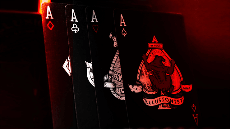 Ellusionist Black Anniversary Edition Playing Cards - Premium Magic Trick & Cardistry Deck for Performers & Collectors - Perfect for Close-up Magic, Card Flourishes, and Gifts