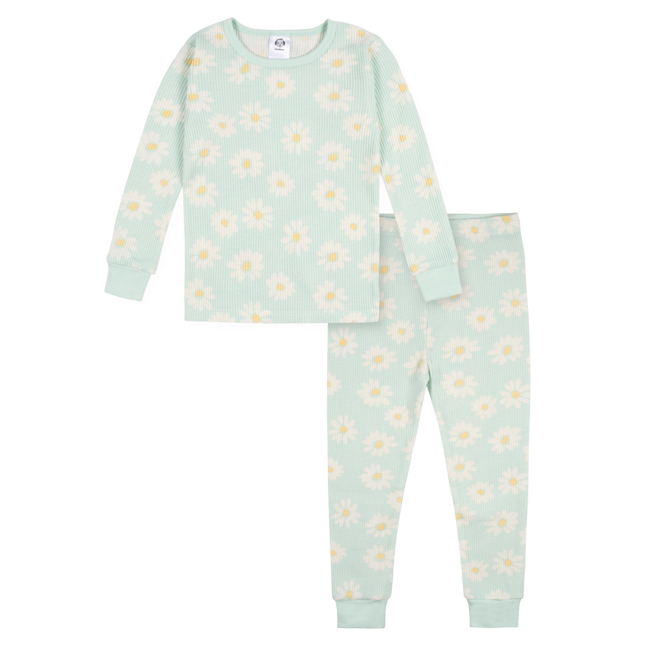 2-Piece Infant & Toddler Girls' Daisies Snug Fit Pajama Set - Soft Cotton Sleepwear for Baby & Toddler - Perfect for Bedtime & Nursery Comfort