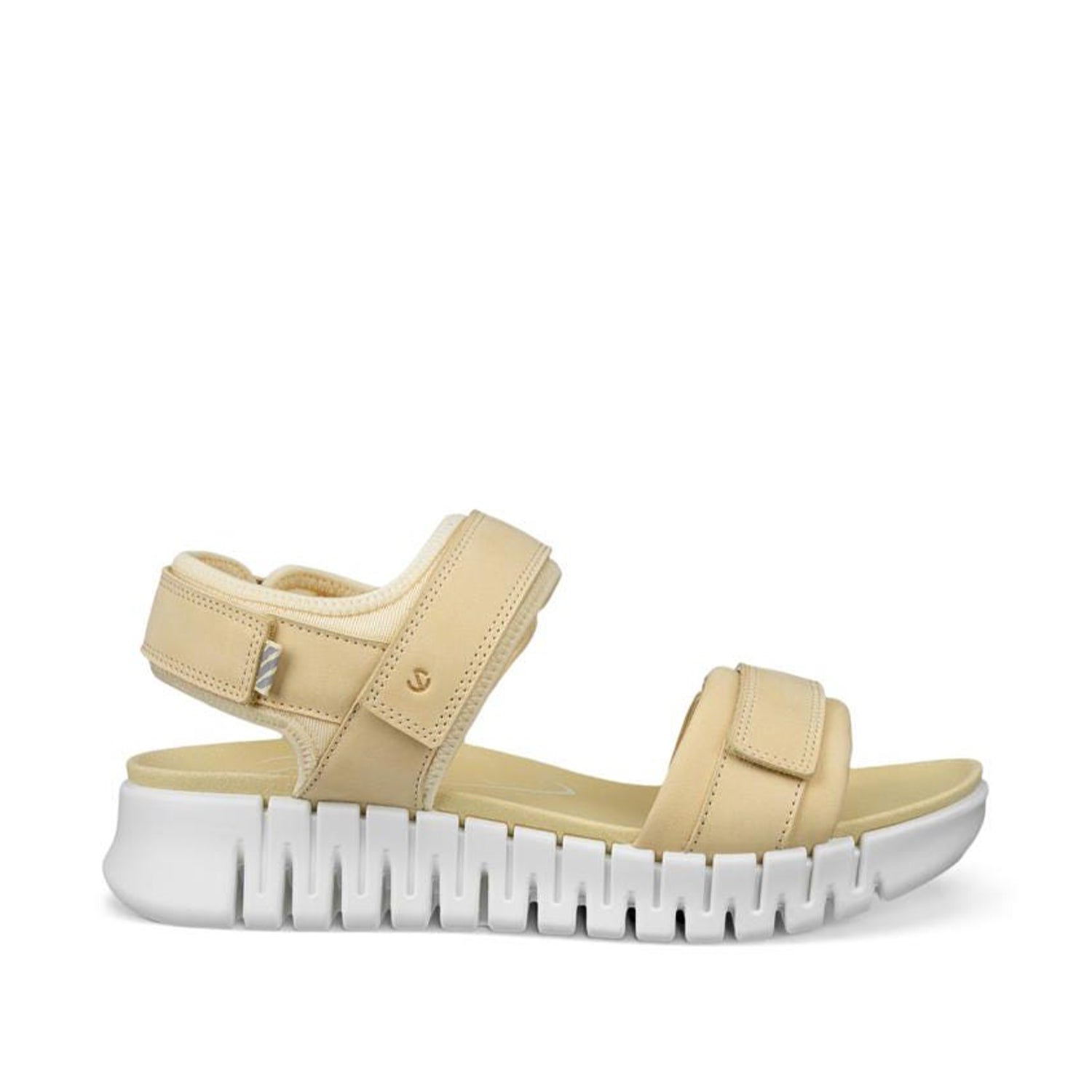 ECCO Women's Gruuv Sol Leather Sandals - Comfortable Straw Wedge Sandals for Summer | Beach, Vacation & Casual Outings