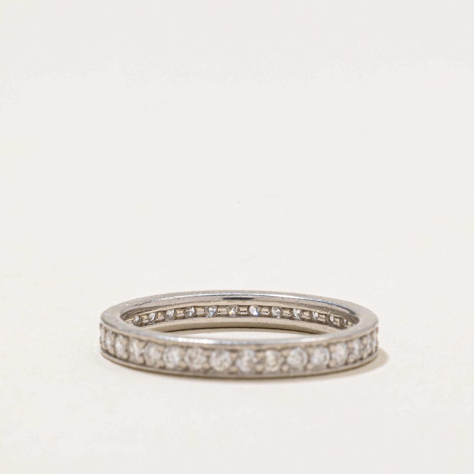 Eternity Diamond Wedding Band Ring | 0.50 Carat Total Weight (CTW) | Size 4.75 | Perfect for Anniversary Gifts, Engagement Rings & Bridal Jewelry