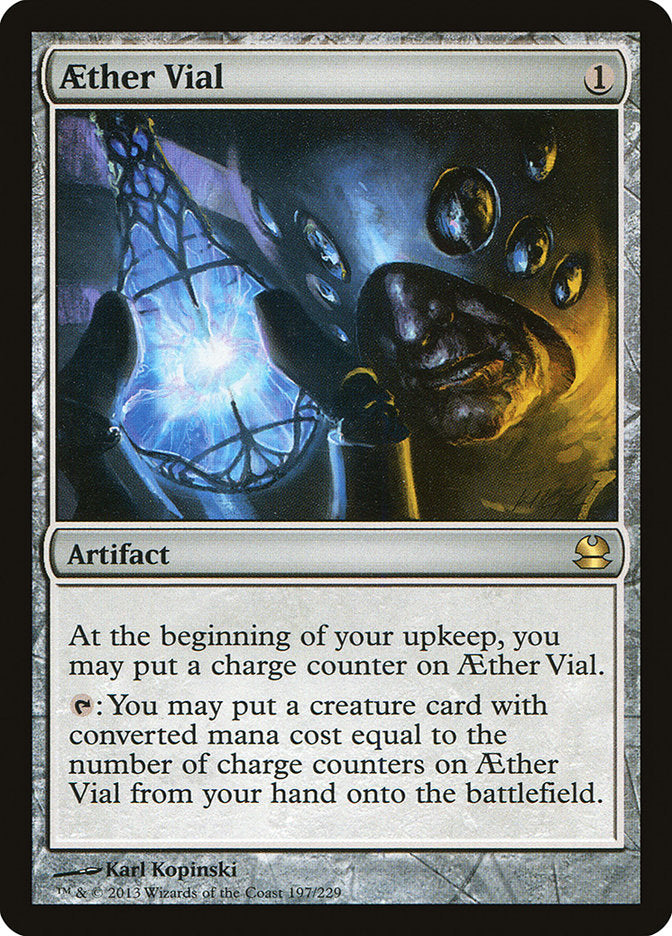 Aether Vial - Modern Masters MTG Card | Fast & Reliable Artifact for Competitive Magic: The Gathering Decks | Perfect for Modern, Commander & Legacy Formats