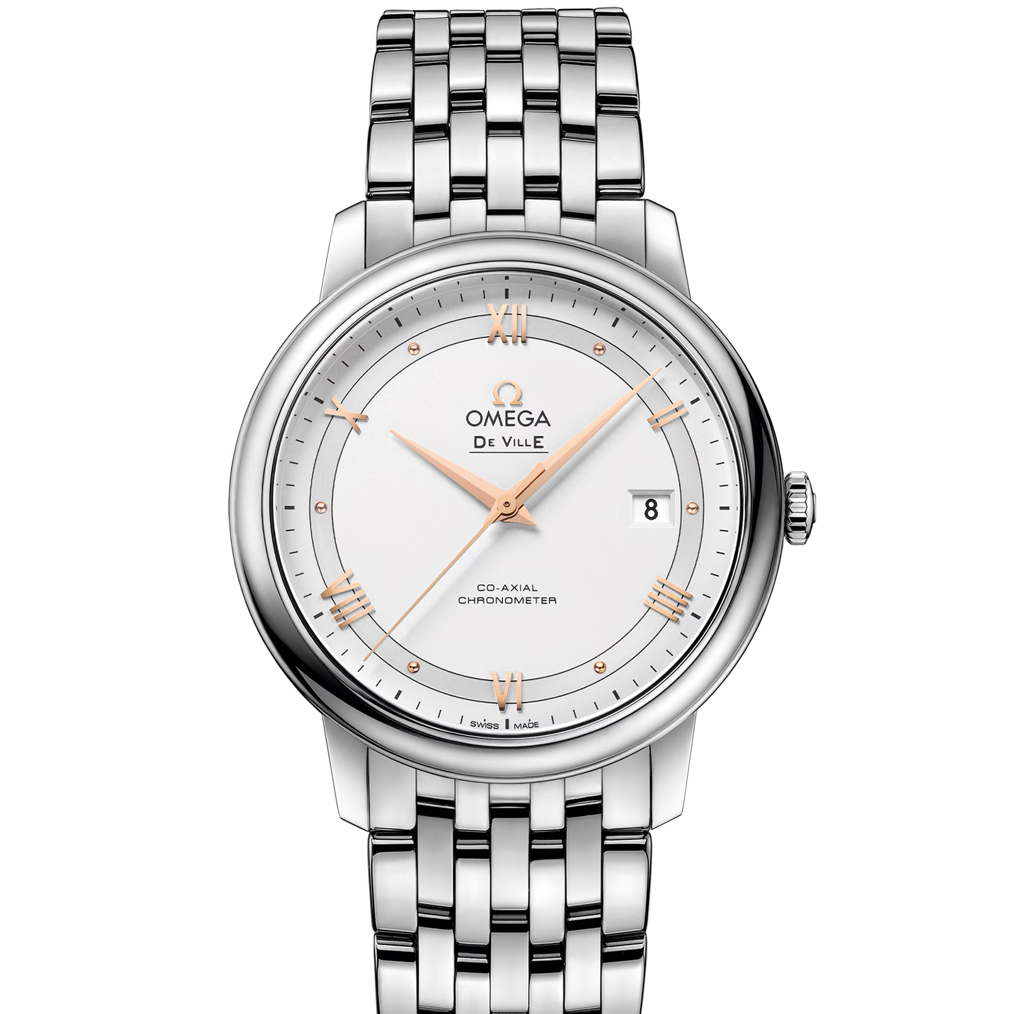 Omega De Ville Prestige 424.10.40.20.02.002 Men's Watch - Luxury Automatic Chronometer for Business & Formal Occasions
