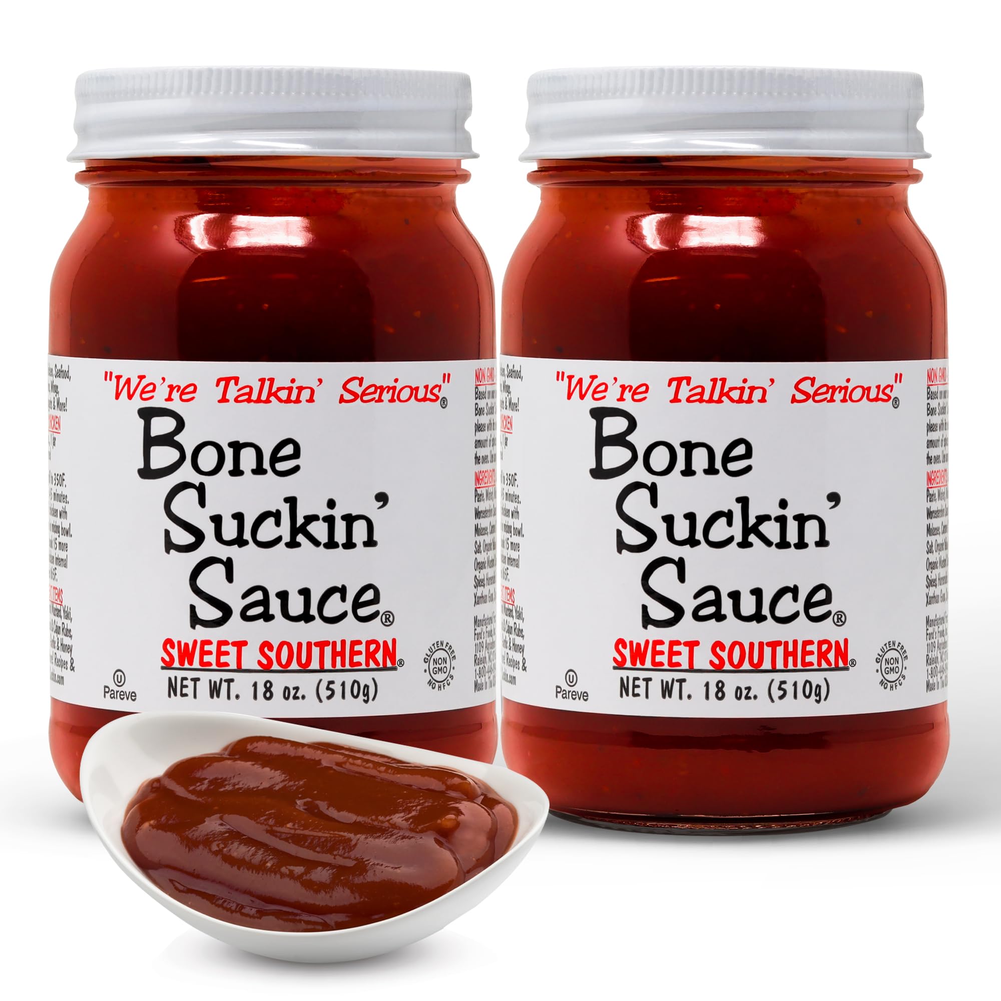 Bone Suckin' Original Style Marinade & Sauce - 2 Pack (18 oz Bottles) | All-Natural BBQ Glaze for Grilling, Roasting & Dipping | Perfect for Chicken, Ribs & Steak