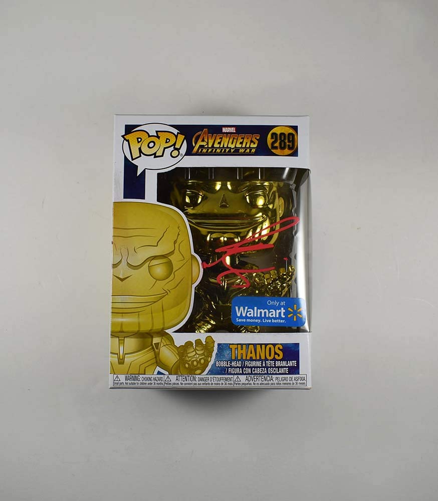Josh Brolin Thanos Avengers Infinity War Endgame #289 Walmart Exclusive Autographed Funko Pop - GA Certified Authentic with COA - Perfect for Marvel Collectors & Movie Fans