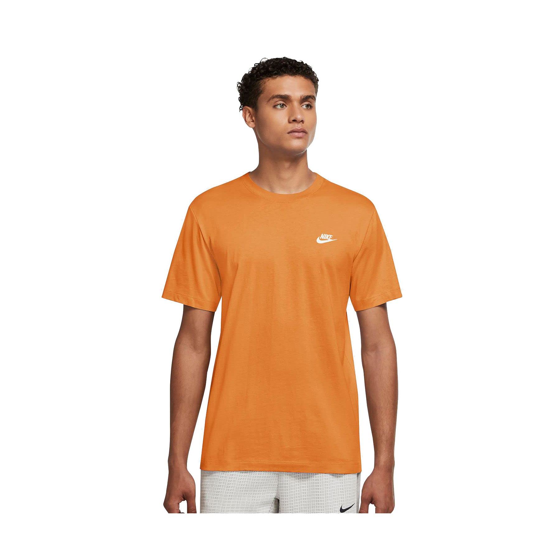 Nike Men's Sportswear Club T-Shirt - Comfortable Cotton Crewneck Tee for Casual Wear, Gym & Everyday Outfits