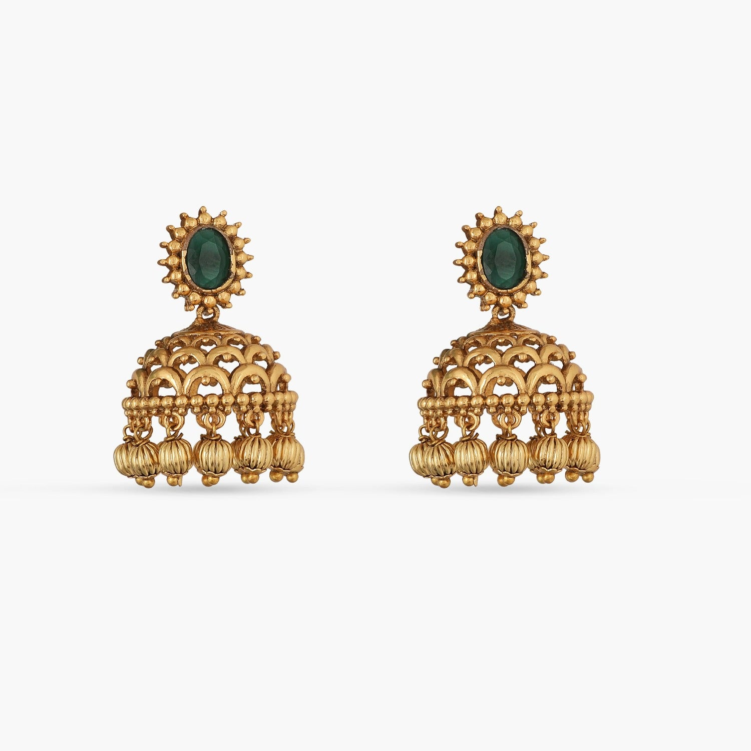 Vintage Antique Jhumka Earrings for Women - Classic Boho Indian Jewelry - Perfect for Weddings, Parties & Festive Occasions