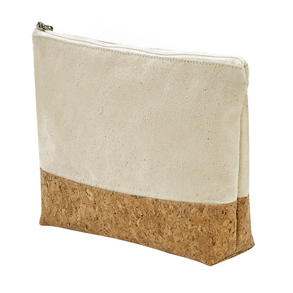 Healifty Large Travel Toiletry Bag - Cotton Canvas Cosmetic & Makeup Organizer for Women, Waterproof Makeup Pouch, Pen & Pencil Case - Perfect for Travel, Gym, Camping & Daily Use