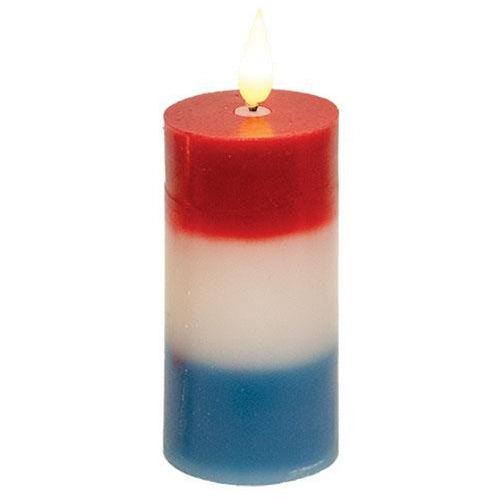 Americana LED Votive Candles - Set of 24, Flameless Battery-Operated Tea Lights for Home Decor, Weddings, and Holiday Centerpieces