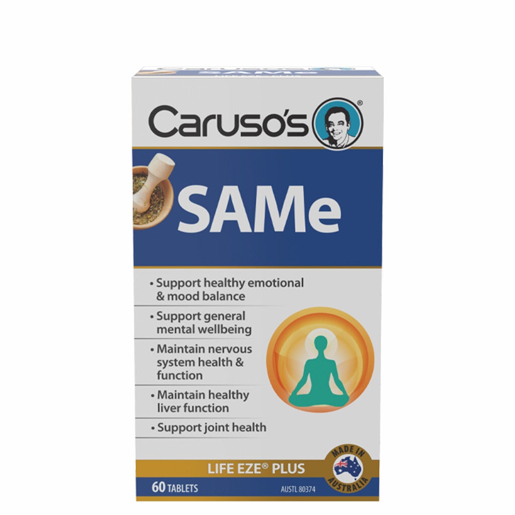 Carusos SAMe Life Eze Plus Supplement (Refrigerated) - Supports Joint Health & Mood Balance - Perfect for Active Lifestyles & Wellness Routines