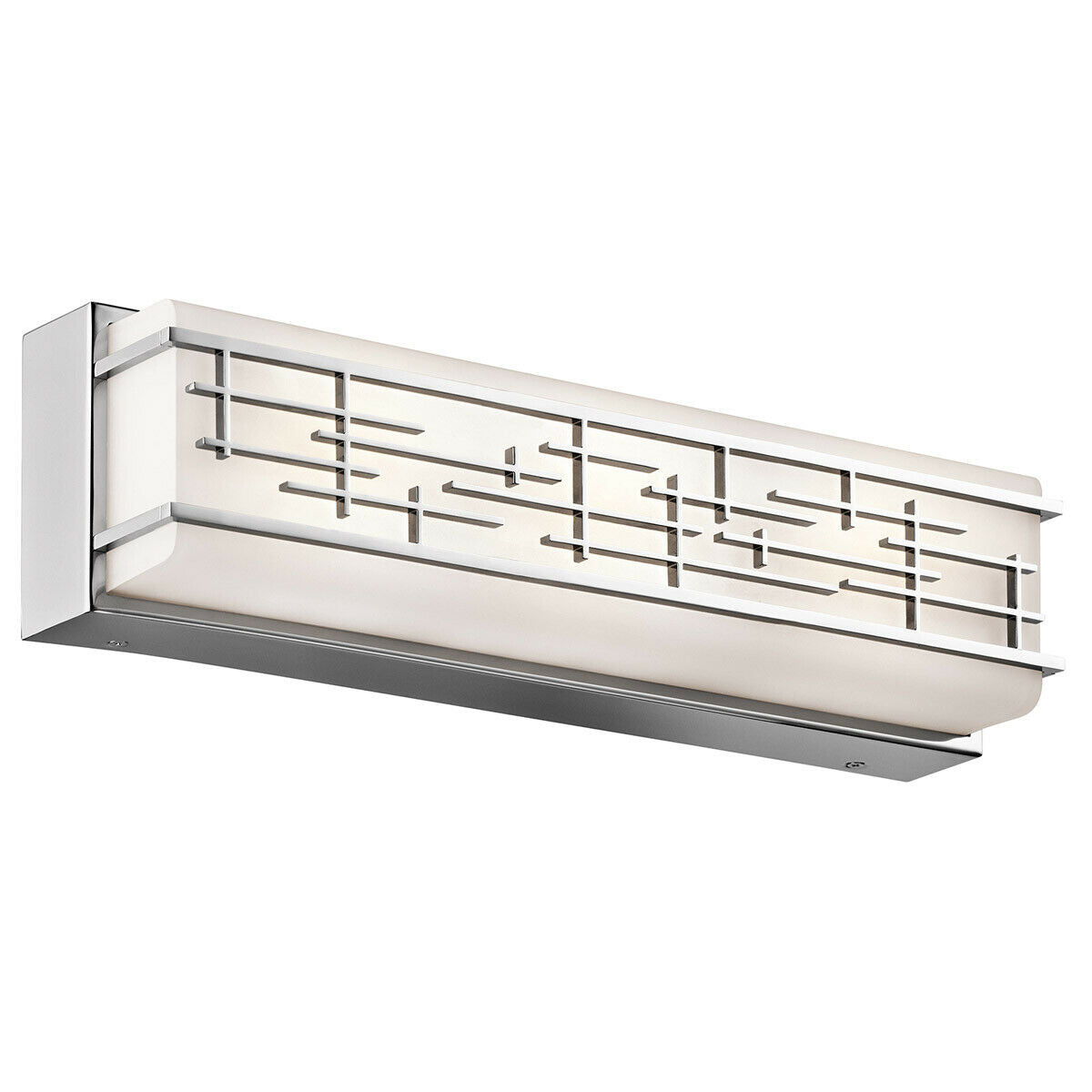 Kichler Lighting 45829CHLED Zolon Collection LED Bathroom Vanity Light - Polished Chrome Finish Wall Mount Fixture for Modern Bathrooms & Powder Rooms