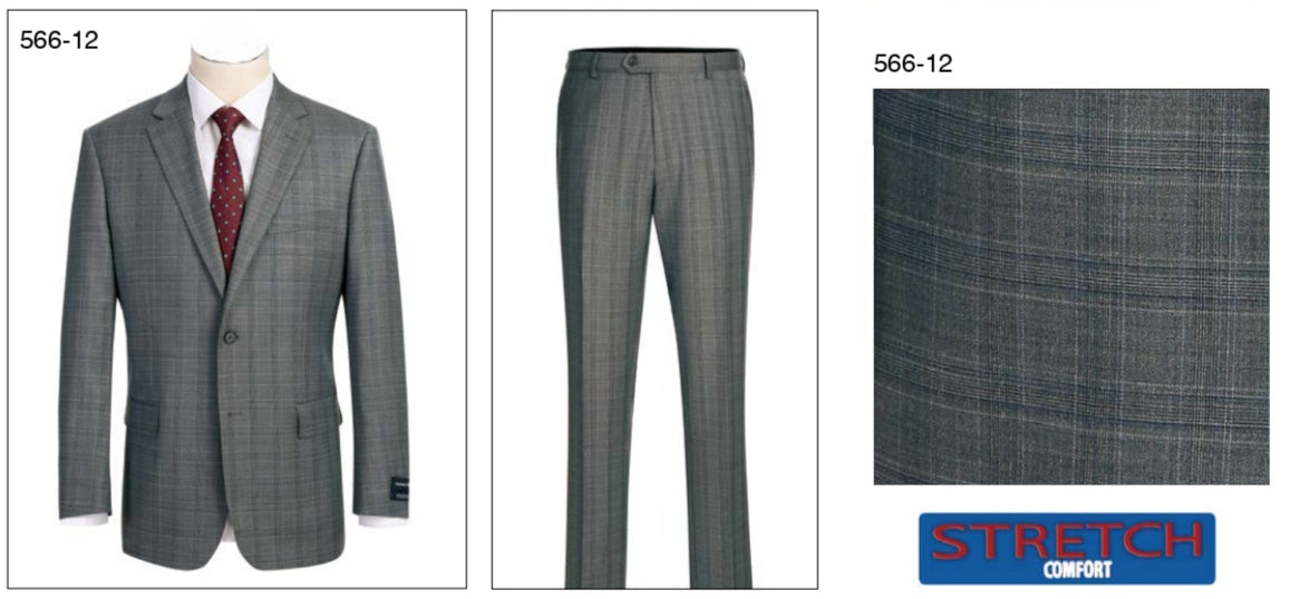 Alessandro Vitello by Renoir Classic Fit Suit 566 12 | Premium Men's Business Attire for Formal Events & Office Wear
