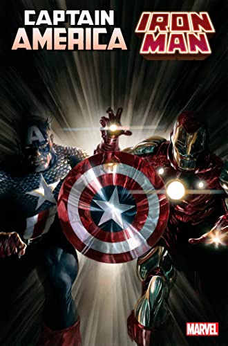 Captain America & Iron Man #1 Comic Book with Rated Comics Backer - Collectible Marvel Superhero Comics for Fans & Display