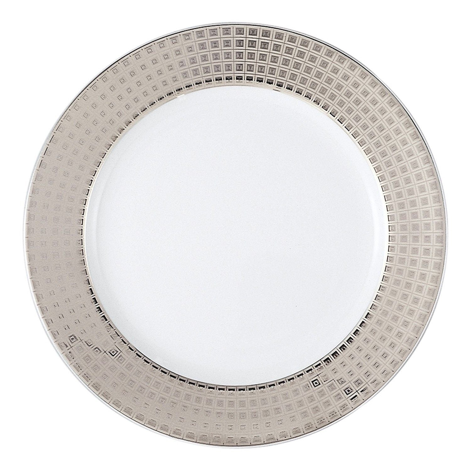 Athena Platinum Accent Salad Plate - Elegant Dinnerware for Fine Dining, Parties & Home Decor | Premium Ceramic Appetizer Plates for Entertaining, Weddings & Special Occasions