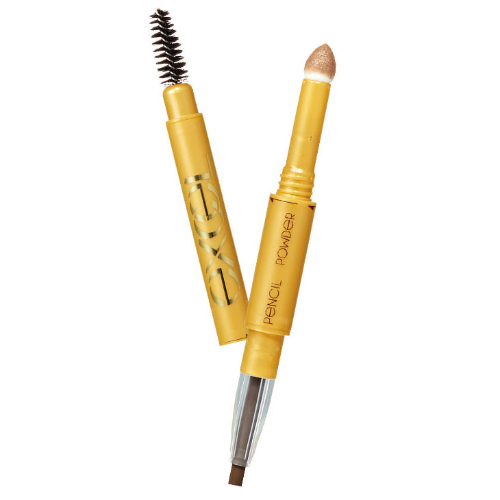 EXCEL Powder & Pencil Eyebrow Kit - Natural Looking Eyebrow Makeup Set with Long Lasting Formula | Perfect for Everyday Use, Professional Makeup, and Special Occasions