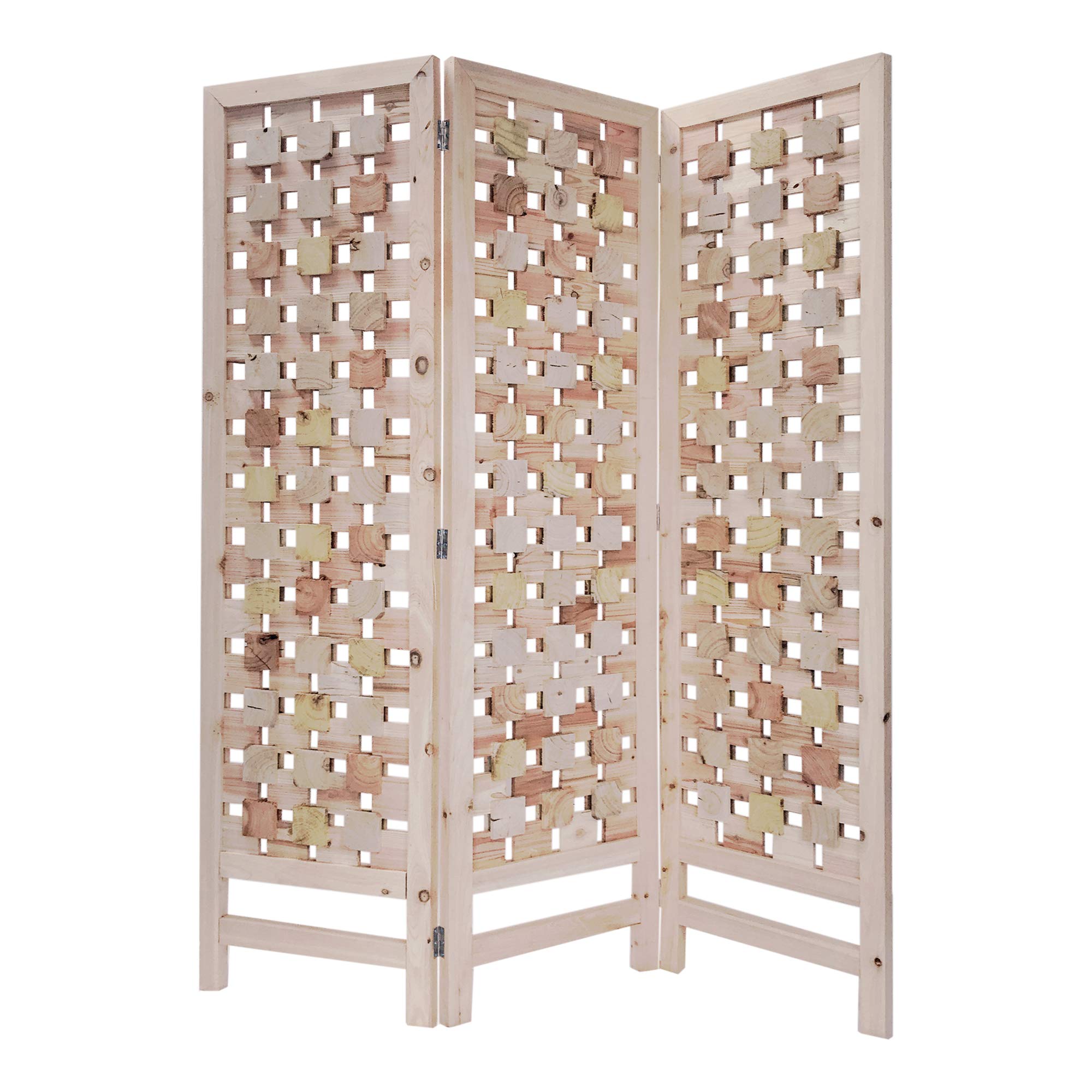 Brown Screen Gems Room Divider - Foldable Privacy Partition for Home, Office & Studio - Perfect for Creating Separate Spaces in Living Rooms, Bedrooms or Workspaces