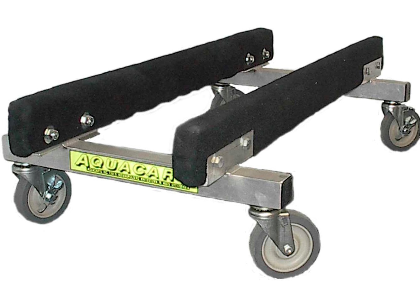 Aquacart AQ-11 Aluminum PWC Watercraft Cart Stand Dolly - Heavy Duty Dock Cart for Jet Skis, Kayaks & Small Boats - Perfect for Outdoor Storage, Launching & Transport at Marinas, Lakes & Beaches