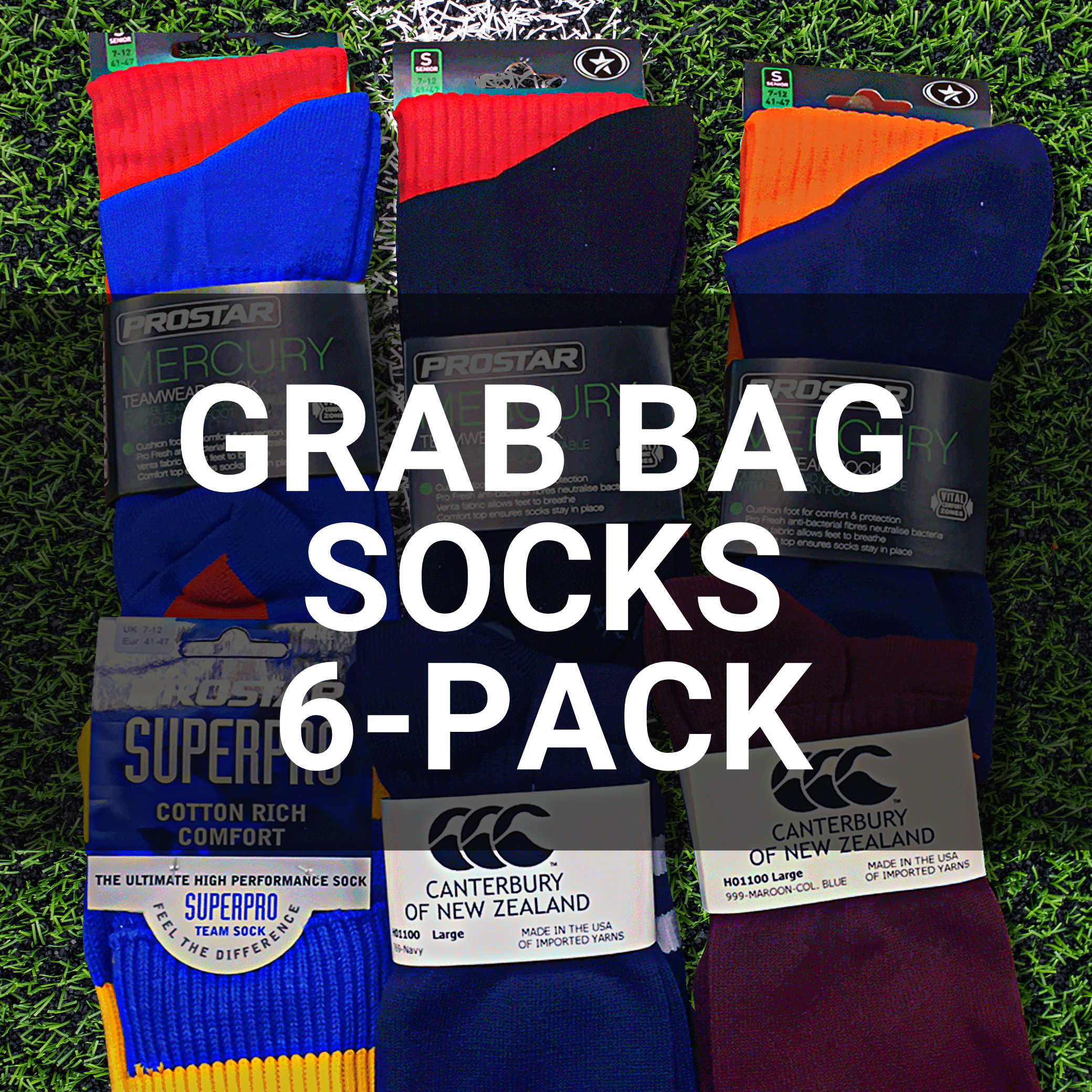 Premium 6-Pack Rugby Socks Bundle - Durable Athletic Crew Socks for Rugby Players & Sports Enthusiasts | Perfect for Training, Matches & Team Sports