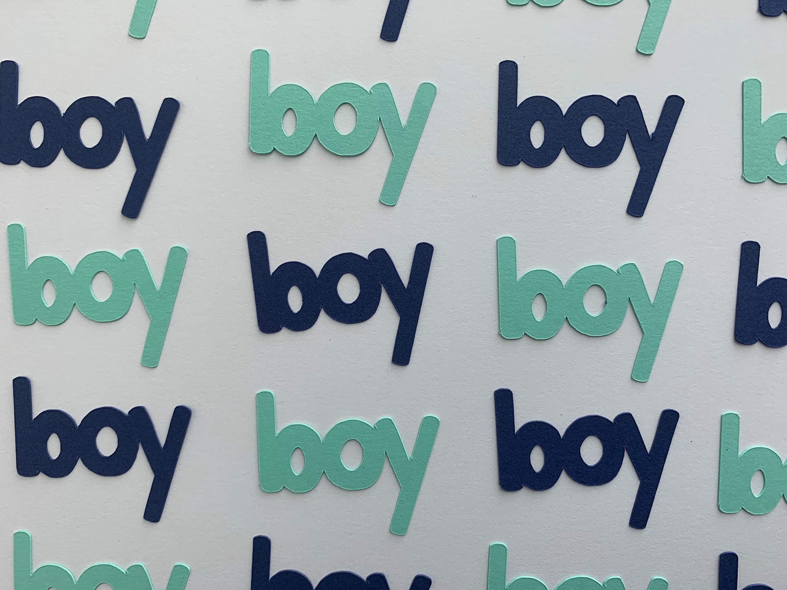Blue & Mint Confetti for Baby Boy Shower & Gender Reveal - 200pcs - Party Decorations