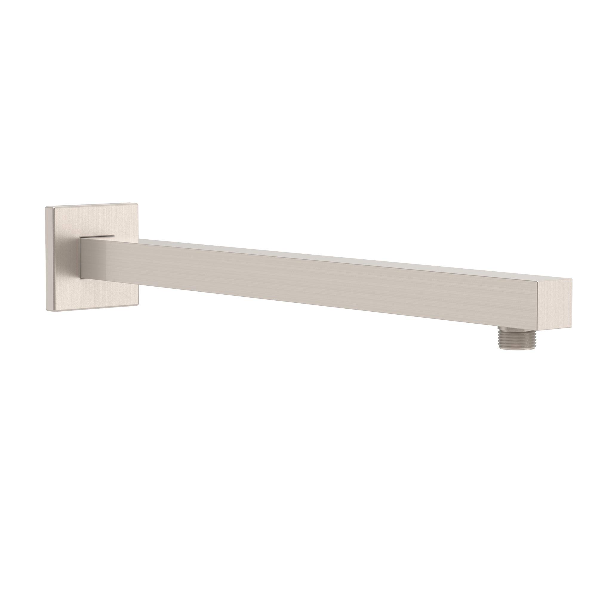 16 Inch Shower Arm Extension - Brushed Nickel Shower Head Extender for Fixed Rain Shower | Adjustable Length for Perfect Water Flow | Ideal for Bathroom Renovation & Spa-Like Shower Experience
