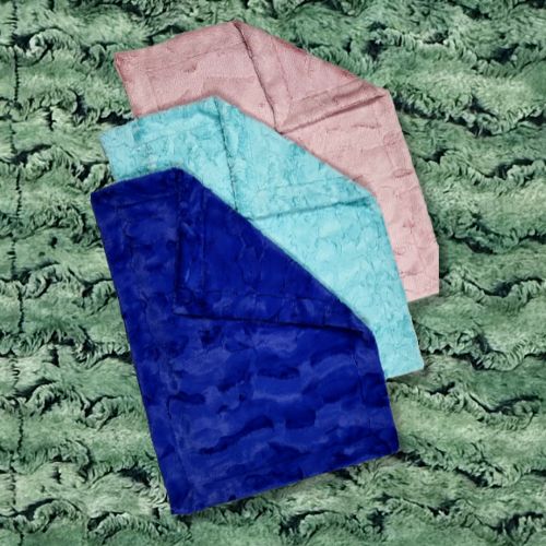 Soft Double Minky Baby Lovey Blanket 21x30 Inches - Perfect for Nursery, Stroller & Travel Comfort
