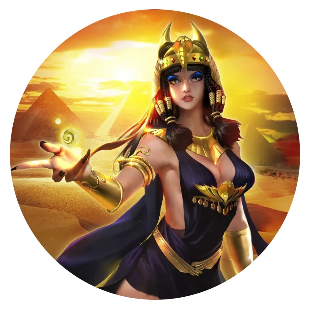 1000-Piece Circular Wooden Puzzle - Ancient Egypt Pharaoh Theme, Round Wooden Jigsaw Puzzle for Adults & Kids, Educational Toy & Home Decor, Perfect for Parties, Gifts & Room Decoration | Fun Family Game Night & Classroom Learning Activity