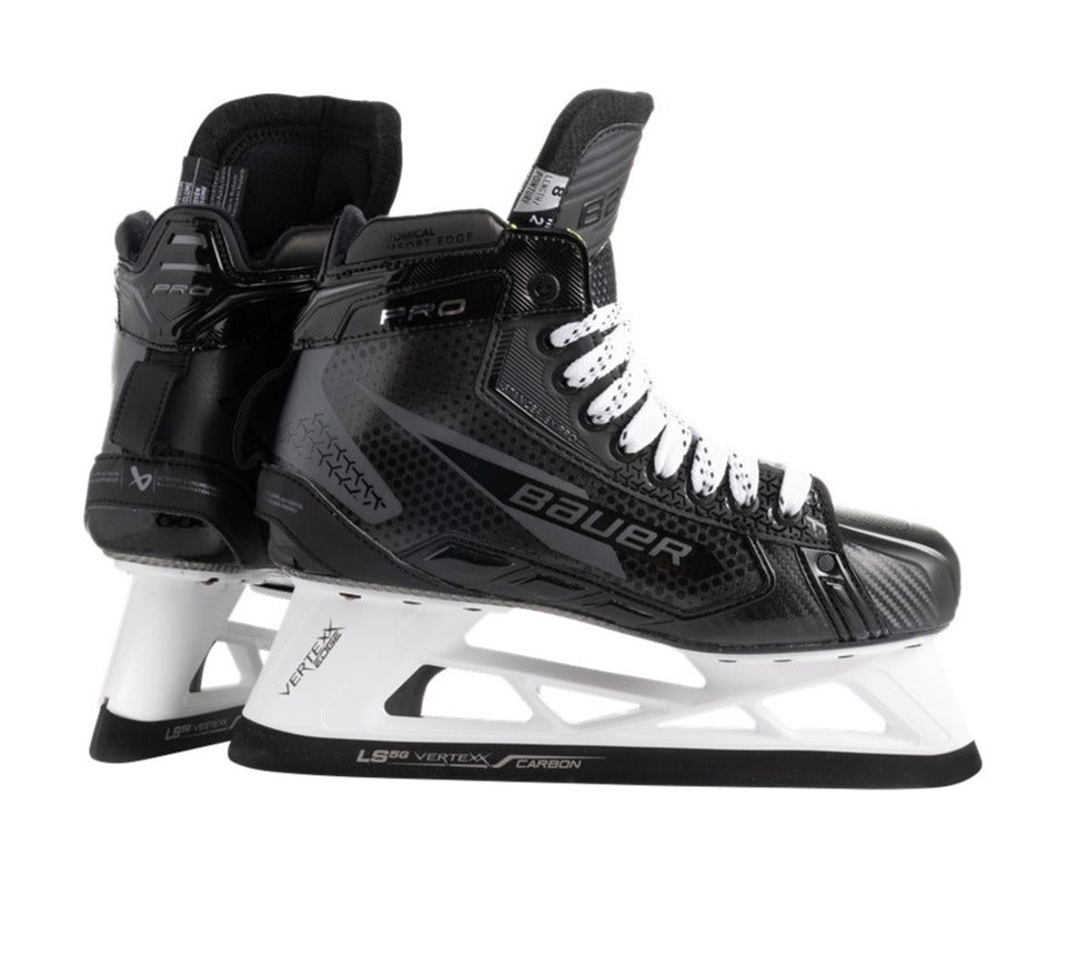 Bauer Pro Goalie Skates (2024) Senior - Professional Ice Hockey Goalie Skates for Men - Perfect for Competitive Games & Practice Sessions