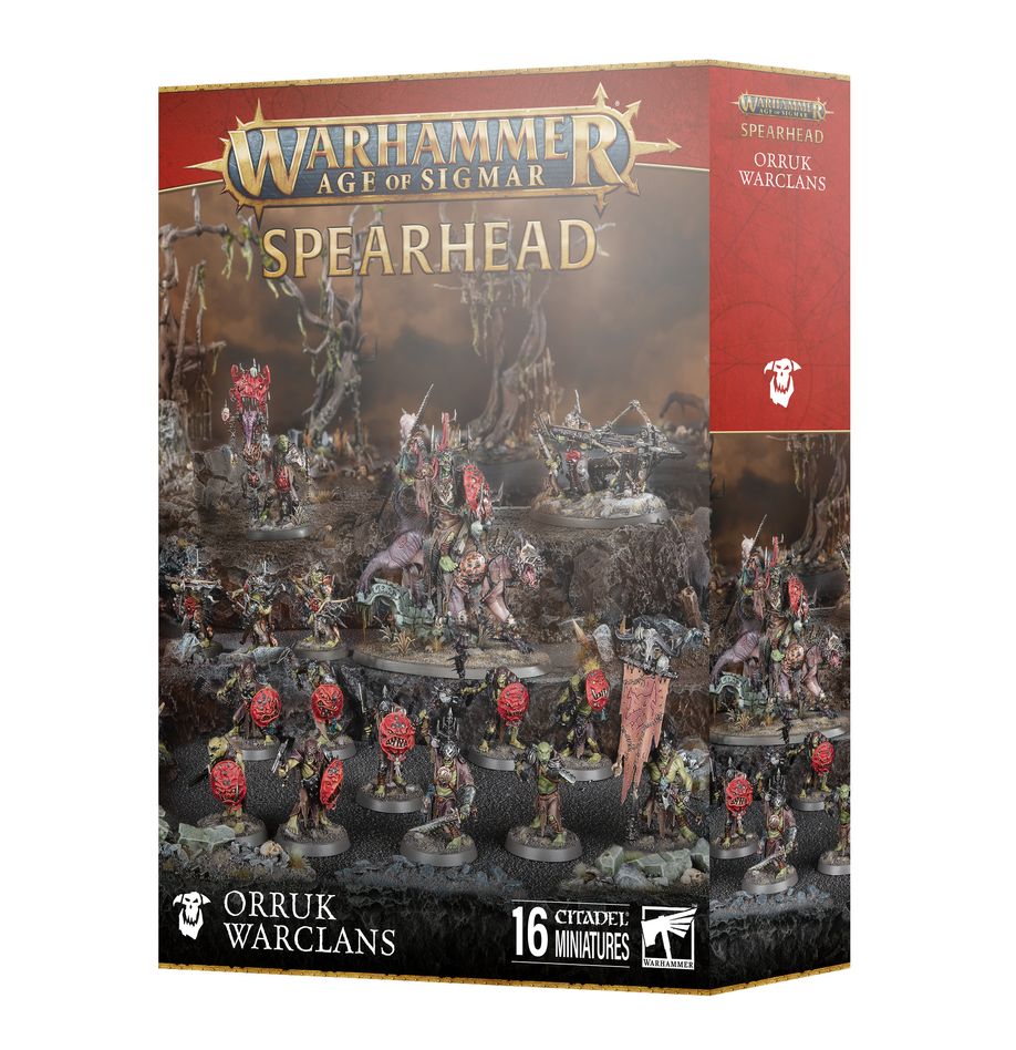 Age of Sigmar Spearhead: Orruk Warclans Warhammer Miniature Set - Epic Wargaming Battles for Tabletop Strategy Games