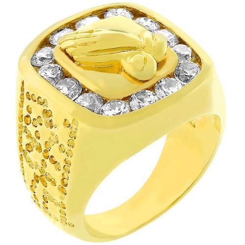 Praying Hands Fashion Ring for Women - Elegant Religious Jewelry for Daily Wear, Gift & Special Occasions