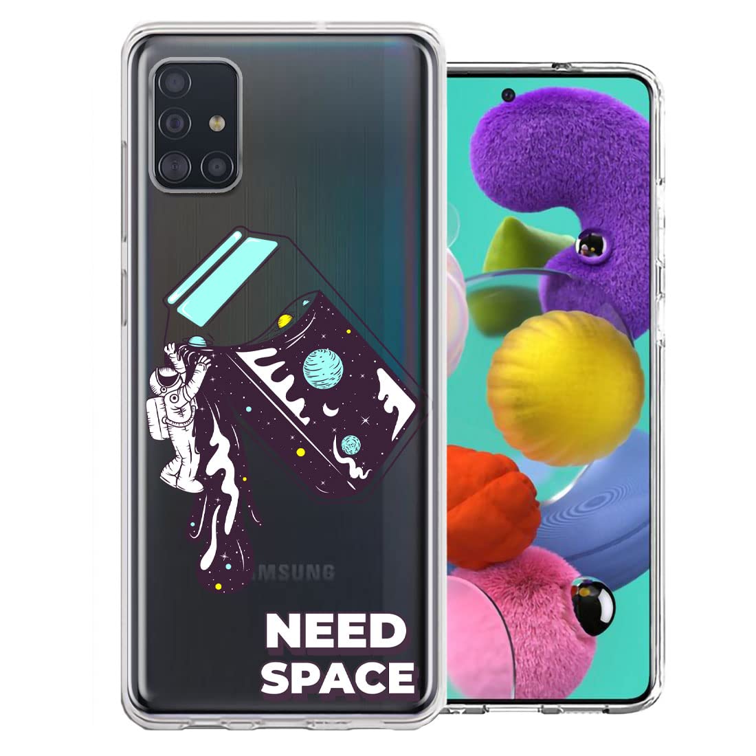 Samsung Galaxy A51 Astronaut Case - Stylish Double Layer Cover for Space Lovers